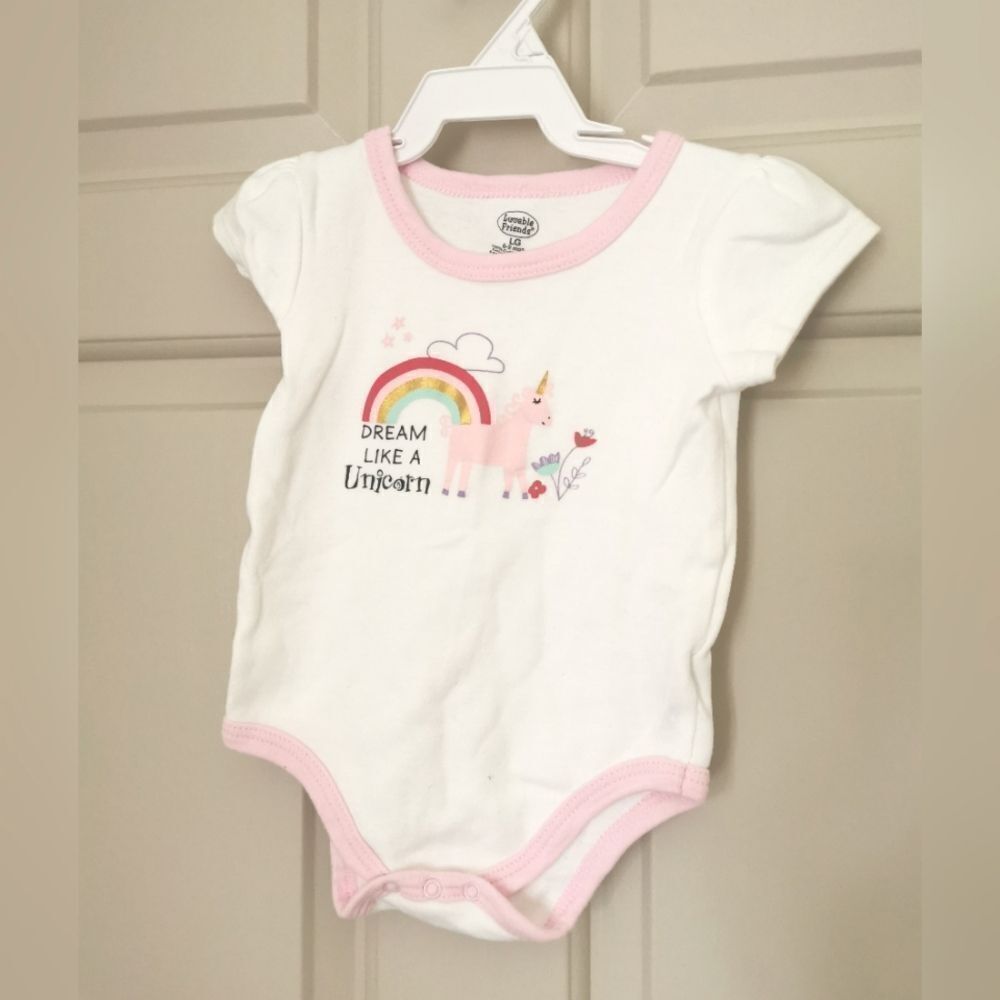 10/$10 Lovable friends onesie size 6 m